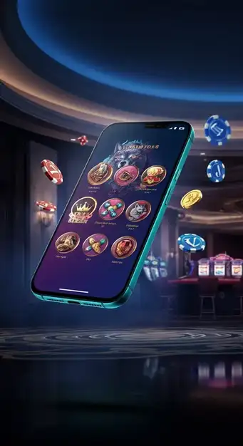 User interface of Wolf Winner Casino displaying popular slot games and bonuses on a mobile device